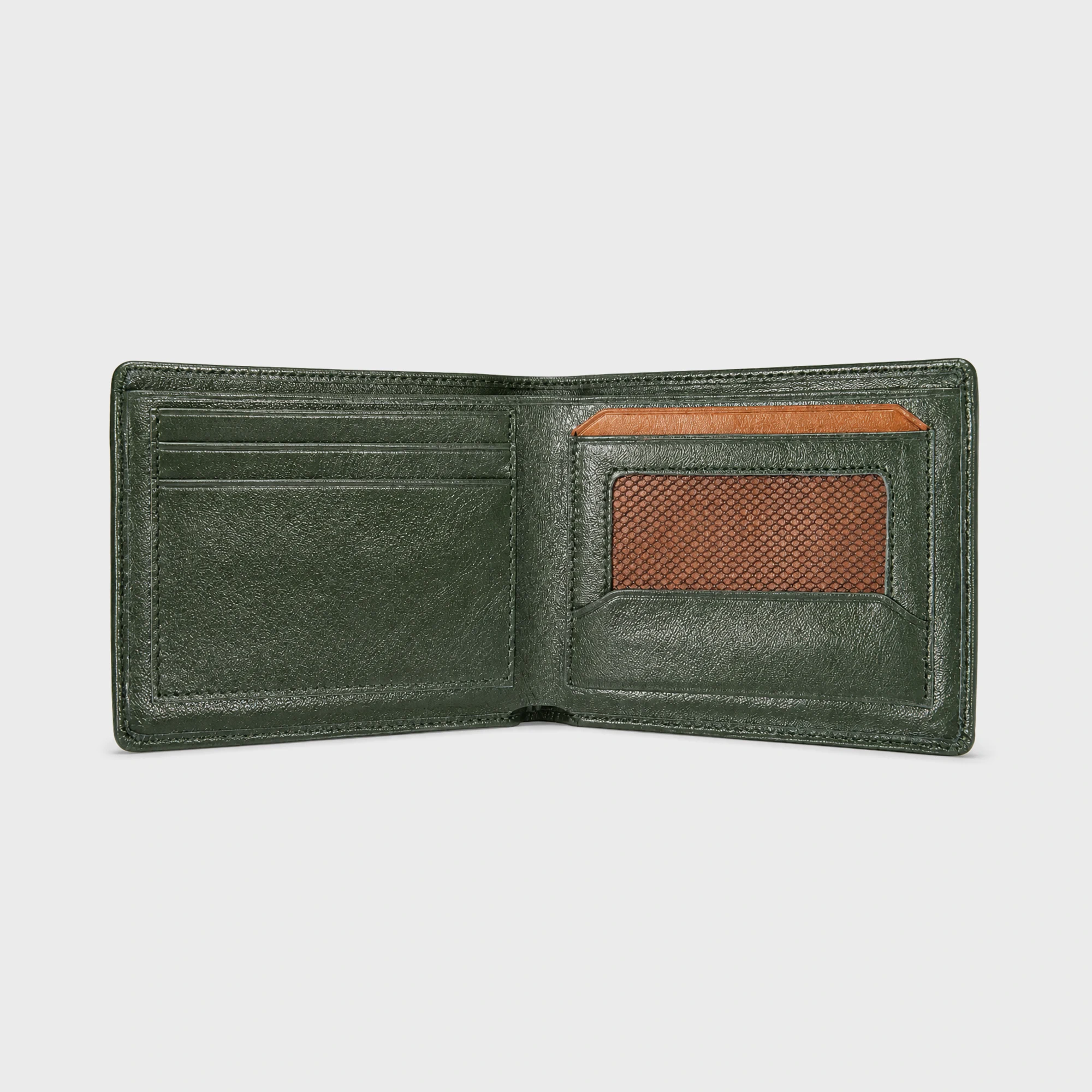 Rovex Bifold Leather Wallet Olive - DWR501O